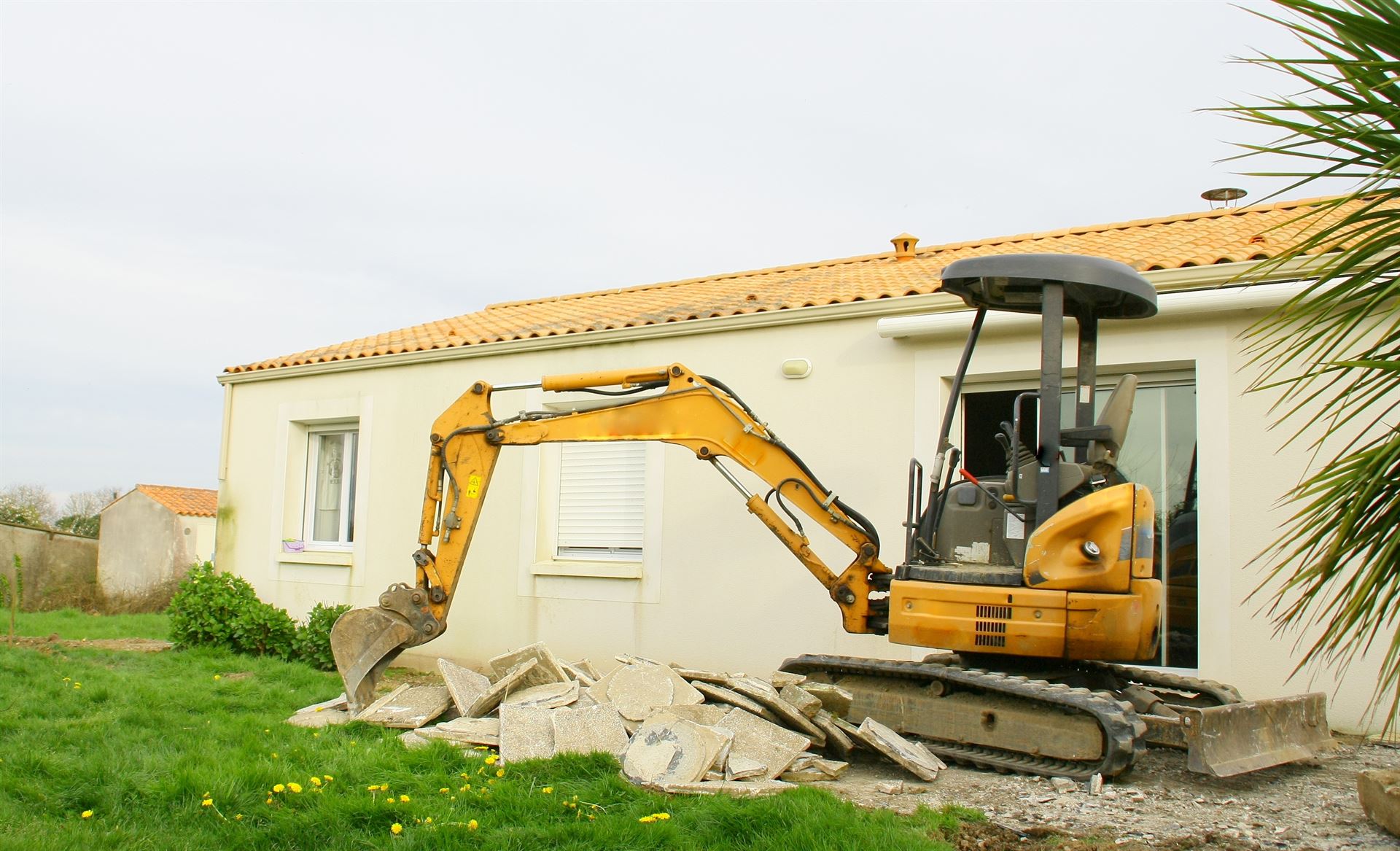 construction terrasse à Le Moutherot